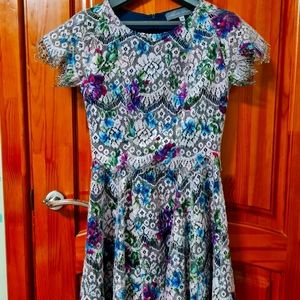 Anthropologie Dress, Size US 0, multicolored, lace